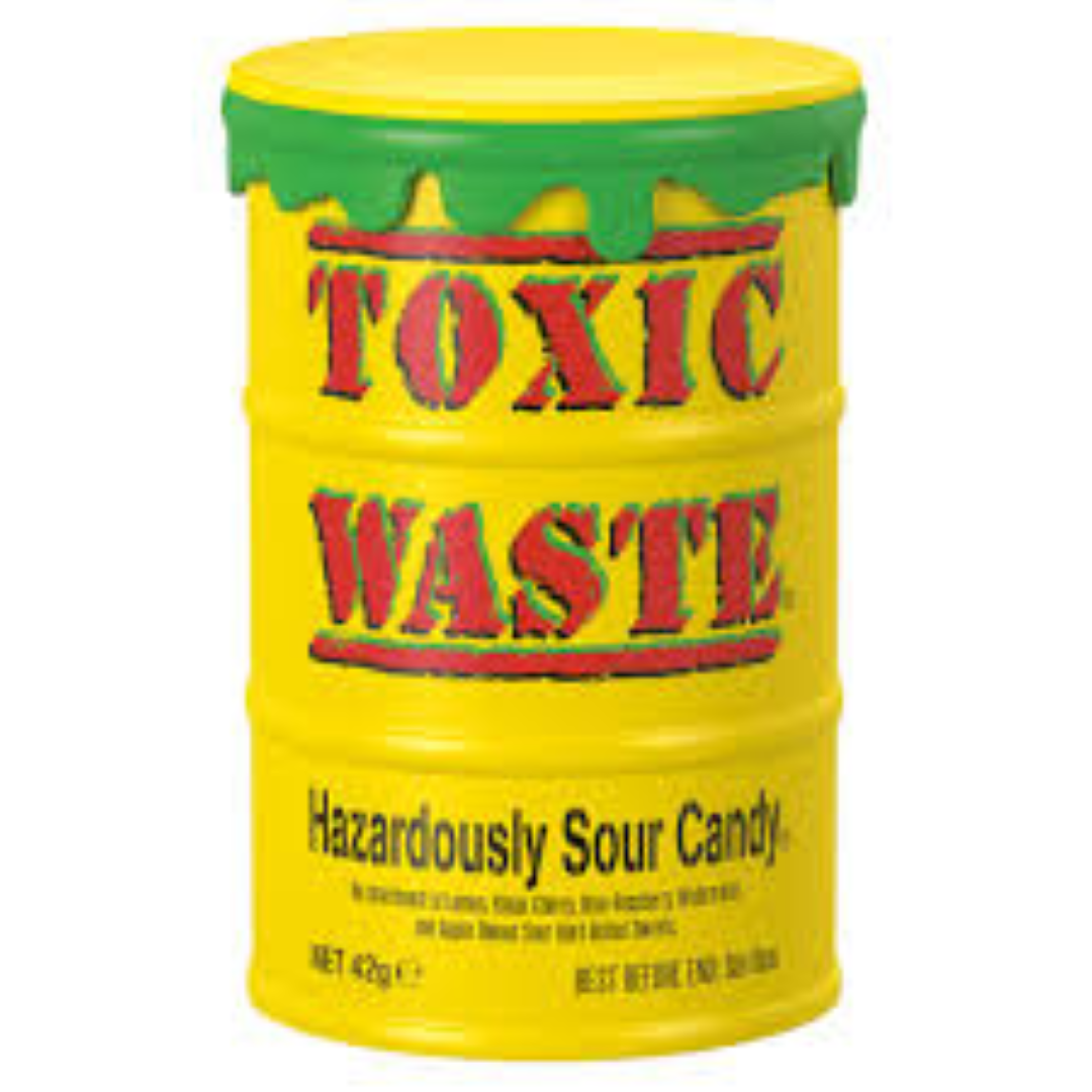 TOXIC WASTE HAZARDOUSLY SOUR CANDY 42G